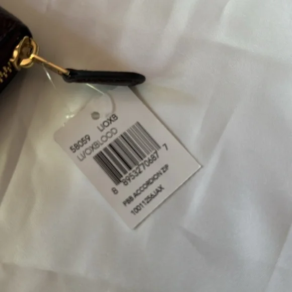 Coach Oxblood Leather Wallet NWT - Picture 6 of 11